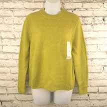 A New Day Sweater Womens Small Green Long Sleeve Knit Pullover Crew Neck - £14.91 GBP