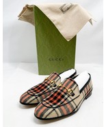 GUCCI JORDAAN TARTAN TWEED LOAFER BEIGE, BLACK New in Box sz 8 US - $792.64 CAD