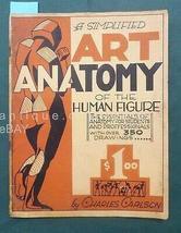 1941 Vintage Charles Carlson Art Anatomy Human Figure Skull Nude Phantasy [Hardc - £93.95 GBP