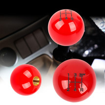 5 Speed Fuckin&#39; Fast Round Ball RED Gear Shift Knob Lever M8 M10 M12 Thread - £9.56 GBP