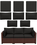 8P Outdoor Cushion Slipcovers Outdoor Patio Cushions Covers, Covers Only - $88.27 CAD