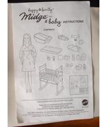 barbie doll Mattel Happy Family pregnant Midge doll instructions invento... - £7.85 GBP