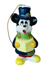 Mickey Mouse Christmas Carol Ornament Scrooge Caroler vtg Disney Japan f... - £14.16 GBP