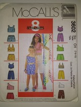 McCall&#39;s 3677 Size 10 12 14 Girls&#39; Tops Skorts - £10.12 GBP
