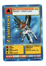 1999 Digimon Digi Battle Unimon ST-16 Champion Level Starter Bandai NM-MT - £1.52 GBP