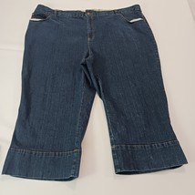 Style & Co. Women's Blue Cotton Blend Denim High Capri Jeans Size 24W (44×19) image 8