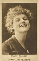 *LILLIAN WALKER OF THE VITAGRAPH PLAYERS Silent Film Postcard c.1915 - £11.74 GBP