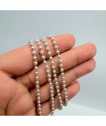 Vintage 925 Sterling Silver Bead Chain Necklace-Unisex Jewelry - $270.00