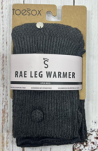 toesox Rae Leg Warmer Open Heel Organic Cotton Carbon Grey One Size - £17.57 GBP