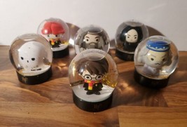 Harry Potter Snow Globe Lot Of 6 Paladone Hagrid Good Flakes  - $56.09