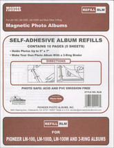 Pioneer Magnetic Photo Album Refill Pages 8.25 X 10.5 Inch - 5/Pkg - £15.58 GBP