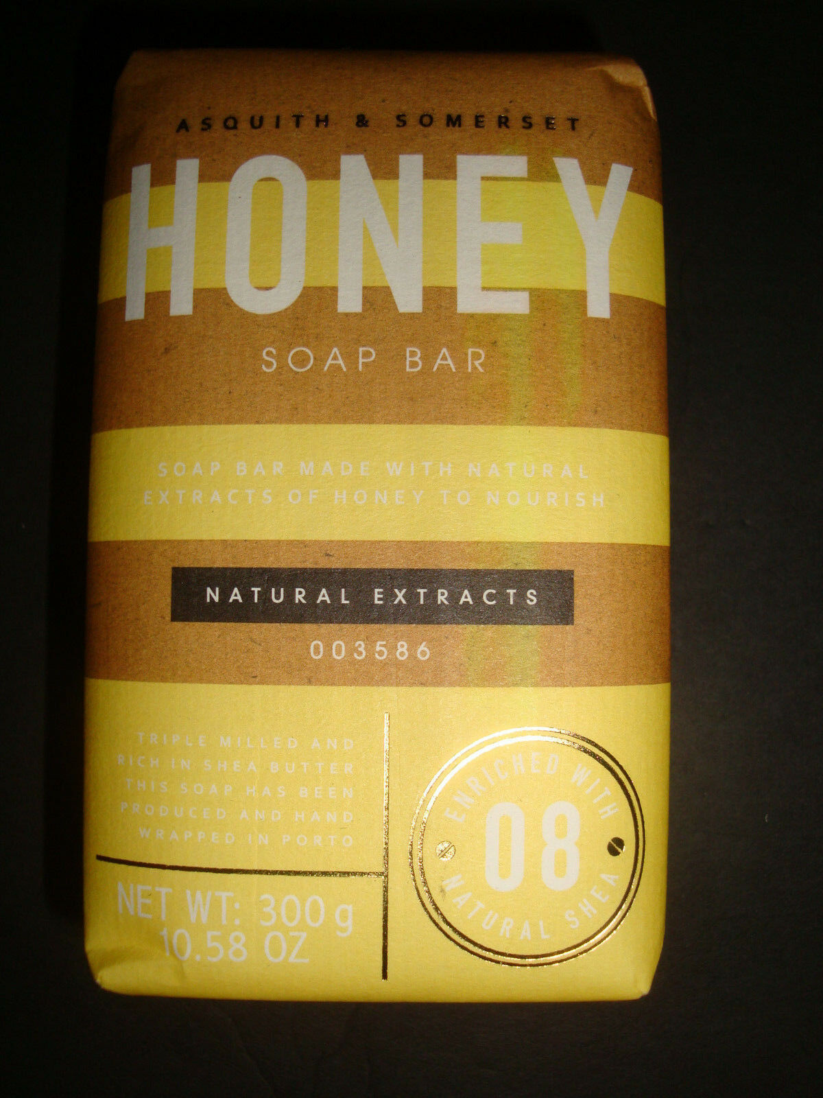 New Asquith & Somerset Made in Portugal 10.58oz Natural Extracts Bath Soap Honey - $12.86