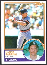 Detroit Tigers Lance Parrish 1983 Topps Baseball Card #285 nr mt - £0.39 GBP