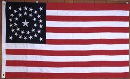 34 Star, American Civil War Flag...COTTON, Circular pattern - £43.81 GBP