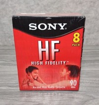 Sony HF 90 Minute Blank Audio Cassette Tapes High Fidelity C-90HFL ~ 8 PACK - £12.88 GBP