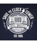 SAVE THE CLOCK TOWER / HILL VALLEY T-SHIRT Sz L BACK TO THE FUTURE MICHA... - £8.52 GBP