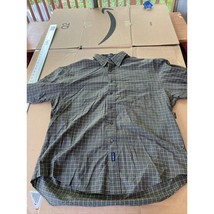 Gant Green Beekman Twill Plaid Shirt, Large Button Down, Men&#39;s Long Sleeve - $9.90