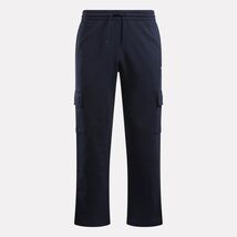Reebok Mens Identity Cargo Pant Size Small Vector Navy Small Logo  Elast... - $27.99