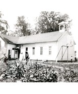 1967 Antique Real Photograph Baptist Church Corn Field Small Town Local F6H - $29.99