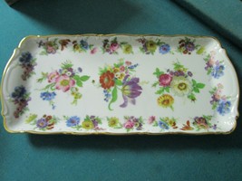 Gloria Bayreuth Porcelain Floral Tray 13 1/2 X 6 1/2&quot; [82C] - £99.18 GBP