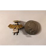 Vintage Angel Wings Brooch Pin Sterling Silver 925 and Brass Mexico - €45,35 EUR