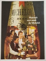 1980 Print Ad Michelob Beer in Bottles Men Drinking at the Bar - £9.49 GBP
