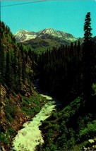 View Of Canyon Crystal River Country Gunnison CO Colorado UNP Chrome Postcard B7 - £5.49 GBP