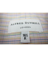 GORGEOUS Alfred Dunhill London Tiny Multicolor Check Shirt 16.5x35 Made in Italy - $53.99