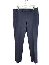 Men&#39;s DKNY Modern-Fit Tapered Chino Stretch Dress Pants 39 x 32 - Navy Blue - £8.67 GBP
