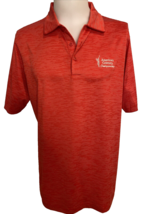 Antigua Men&#39;s Golf Shirt Red American Century Championship L - $43.69