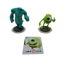 Disney Infinity Monsters Inc 3pc Lot of Sullivan &amp; Mike Wazowski Xbox PS Wii - £6.02 GBP