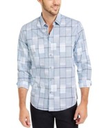 MSRP $65 Afani Men&#39;s Classic-Fit Geo-Print Shirt Size Medium Blue - $22.80