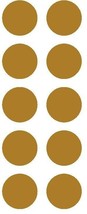 1-1/2&quot; Gold Round Color Coded Inventory Label Dots Stickers USA MADE  - $2.49+