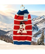 Frosty The Snowman Holiday Sweater Pet Christmas Halloween Dog Costume L - $17.58 CAD