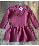 NWT Janie and Jack Burgundy W/ Gold Polka Dots  Holiday Christmas Sz 5 D... - $28.77 CAD
