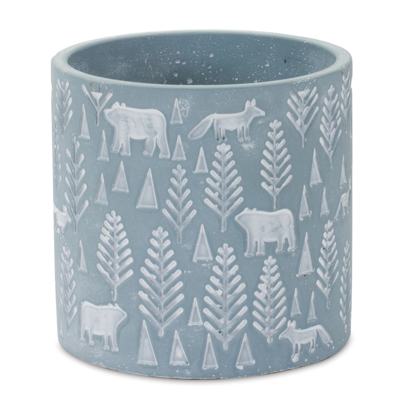 Woodland Winter Stone Planter (Set of 2) - $53.48