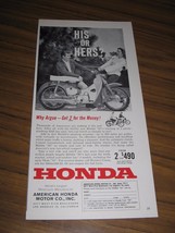 1962 Print Ad Honda 50 Motorcycles up to 225 Miles Per Gallon - $10.77