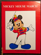 Walt Disney: (Rare Vintage Sheet Music COLLECTION,1940,,S) Mickey Mouse March - £97.77 GBP