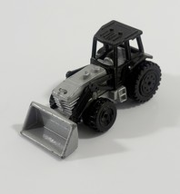 1991 HOT WHEELS TRACTOR SHOVEL SILVER &amp; BLACK DIECAST FRONT END LOADER - $4.94