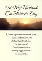 To My Husband On Father&#39;s Day - Father&#39;s Day Greeting Card - 28660-23876 - £2.19 GBP