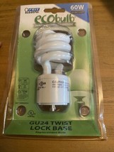 GU24 Twist Lock Base Ecobulb SOFT WHITE 60W Equivalent 13 Watt 13W - £7.78 GBP