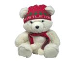 VINTAGE CHRISTMAS MISTLETOE MARSHALL FIELDS TEDDY BEAR STUFFED ANIMAL PL... - $46.55