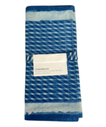 Crate &amp; Barrel Table Runner Indigo Blue Block Print Nautical Beachy 14&quot;x... - $46.14