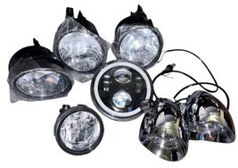 Lot of 7 Car/Motorcyle Lights/Headlights/Fog Lights Brand New Various Mo... - $69.29