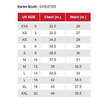 Karen Scott Womens Medium Mellow Rose Pink Crew Neck Sweatshirt Top NWT ... - £15.40 GBP