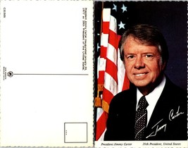 Jimmy Carter 39th US President Portrait Inauguration Day Vintage Postcard - £7.57 GBP