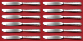 Candlelight by Towle Sterling Silver Butter Spreaders HH modern Set 12pcs 5 3/4&quot; - £277.87 GBP