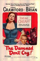 The Damned Don&#39;t Cry Original 1950 Vintage One Sheet Poster - £296.85 GBP