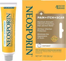 Neosporin First Aid Antibiotic Pain-Relieving, Anti-Itch, &amp; Scar Ointment with N - £20.72 GBP