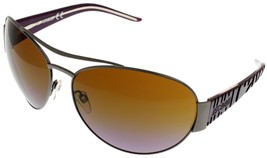 Just Cavalli Sunglasses Women Ruthenium Purple Brown Aviator JC 088S 731 - £57.85 GBP